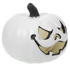 Halloween Pumpkin Lights LED Spooky Face Lantern Battery Operated White-IR