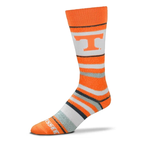 Tennessee Volunteers Vols Orange Soft Stripe UT Socks One Size Fits Most Adults Cover