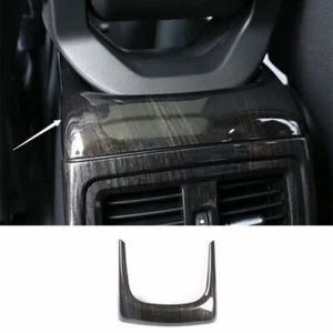 Black Wood Grain Central Console Armrest Box U Frame Trim For BMW X1 F48 2016-22 - Picture 1 of 6