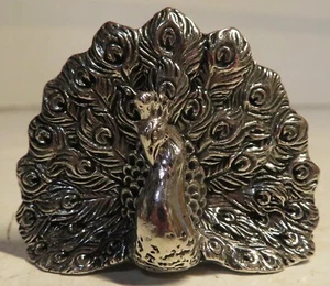 Reed and Barton 1824 Sammlung Silber Teller PFAU VOGEL Tischkartenhalter 2" - Bild 1 von 13