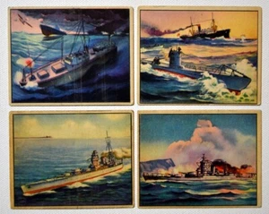 Lot of 4 WORLD IN ARMS Cards (R173), 1939 Gum Inc. - Mid-Grade - Picture 1 of 4