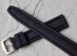 Gepolstertes 18mm Vintage Uhrenarmband Lorica leicht, atmungsaktiv & wasserdicht NOS - Bild 1 von 6