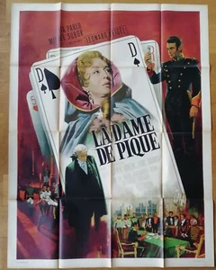 DAME DE PIQUE Dita Parlo affiche cinema originale 160x120 cm '65 MASCII - Foto 1 di 1
