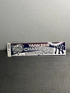 Wincraft World Series 2000 Subway Series NYY Decal New York Yankees Champions - Picture 1 of 6