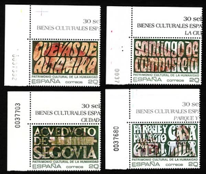 OPC 1989 Spanien Welterbestätten nummeriertes Randset Sc#2613-2616 postfrisch 34005 - Bild 1 von 1