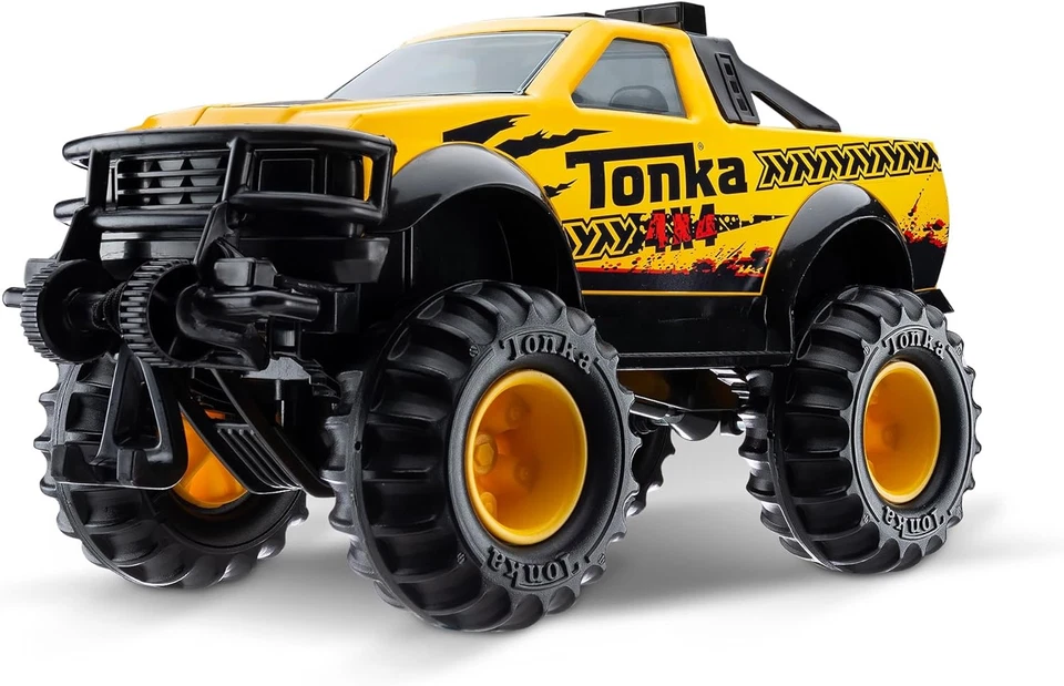 Tonka Steel Classics 4X4 Pickup Truck - Made with Steel & Sturdy Plastic, Yellow - Image 1 of 4