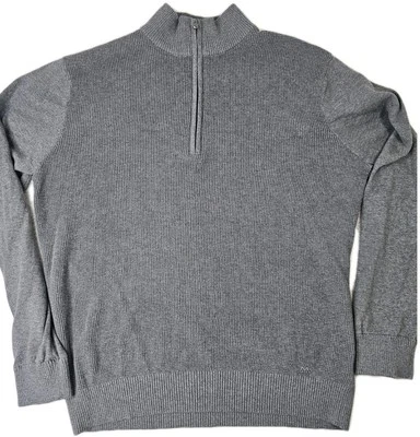 Nuevo Suéter Para Hombre Michael Kors Michael Kors Gris 1/4 Cremallera Pullover Suéter Talla XL Foto 1 de 4