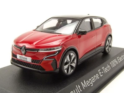 Renault Megane e-Tech 100% Electric 2022 Nero Rosso Modellino Auto 1:43 Norev - Immagine 1 di 4