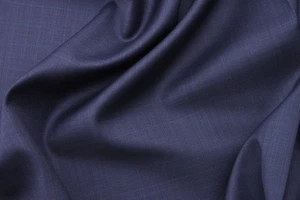 4.5m Lanificio Cerruti 130's Prestige Blue wool suiting fabric made in Italy - Picture 1 of 9
