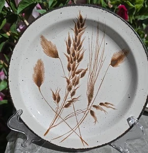 Vintage Midwinter "Stonehenge" 'Wild Oats' Brown Side Bread Plate 7" - Picture 1 of 6