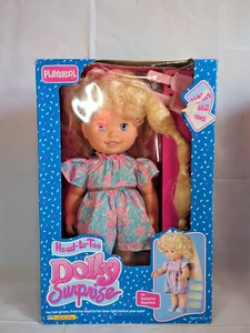 NUEVO DE COLECCIÓN PLAYSKOOL 1990 MUÑECA SORPRESA DOLLY CABEZA A PIES  - Imagen 1 de 8