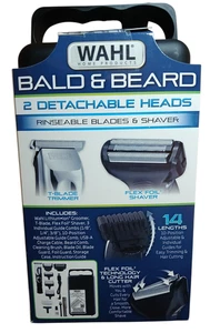 Wahl Afeitadora Recargable Calva y Barba Negra USB T-Blade Flex Lámina Afeitadora Nueva - Imagen 1 de 6