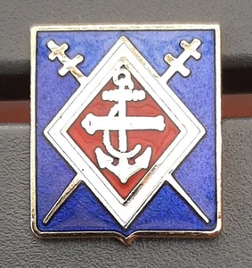 Pins émail 1° RAC FFL RAMa Régiment Artillerie Coloniale Marine ORIGINAL Vintage - Picture 1 of 2