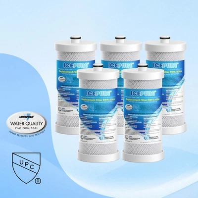 ICEPURE RWF2300A Refrigerator water filter Replace For WF1CB,WFCB, RG100, 5PACK - Image 1 of 4