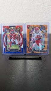 2024 Panini Select Club Level Xavier Worthy Orange Shock Prizm /399 mit Bonuskarte - Bild 1 von 5