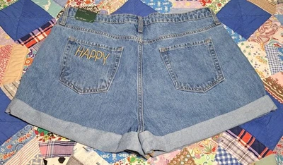 Wild Fable Womens Shorts Jean Size 16 Denim Blue Cuffed 100% Cotton HAPPY New - Image 1 of 4
