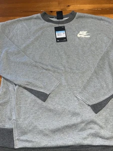 Nike Felpa Donna Manica Lunga Softball Crew Dri-Fit Top AV6637-063 Taglia M - Foto 1 di 2