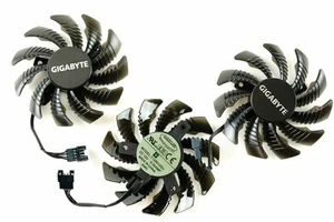 Lot de 3 Ventilateur Refroidisseur Ventilateur pour Gigabyte GTX 1080 GTX 980Ti GTX 660Ti T128010SU 75mm - Photo 1/1