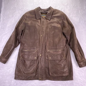 VTG Wilson’s Leather Adventure Bound Men’s L Brown Jacket Removable Liner Vest - Picture 1 of 12