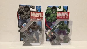 Hasbro 3.75” Marvel Universe  Green & Gray Hulk Series 4 #009 Series 5 #021 Set - Picture 1 of 9