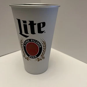 Miller Lite Pilsner Beer 16 oz. Aluminum Cups | Set of 4 - Picture 1 of 7
