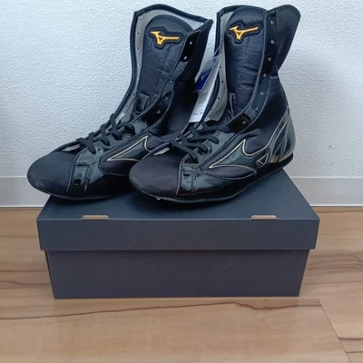 Zapatos de Boxeo Mizuno 21GA231012 Acabador Medio Negro×Negro×Dorado Talla US9in-11in Foto 1 de 4