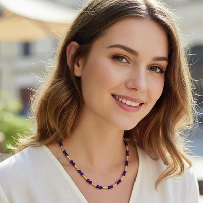 Lapis Lazuli Necklace  20 inches - Image 1 of 4