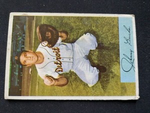 1954 Bowman Baseball Card # 215 Johnny Bucha - Detroit Tigers (VG)