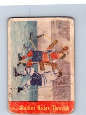 VINTAGE HOCKEY CARD 1955-56 PARKHURST  ROCKET RICHARD & JAQUES PALNTE