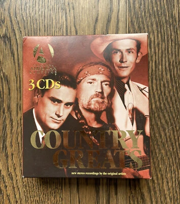Country Classics 3 CD BOX SET Willie Nelson George Jones Conway Twitty American - Image 1 of 4