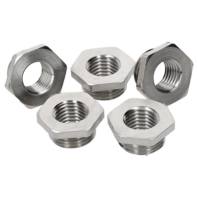 5 Stück Kalitec Reduktion mit O-Ring M16/M12 Messing Reduzierstück sechskant