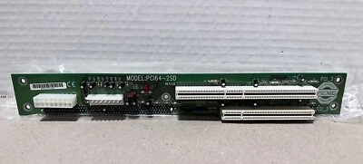 IEI PCI64-2SD PICMG 2 Slot 64 Bit / 66 MHz Backplane ATX 20 Pin Double Row - Image 1 of 2