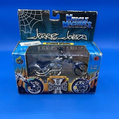 Muscle Machines Jesse James West Coast Choppers Sturgis Special 1/18 Silver - Image 1 of 4