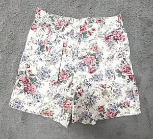 Vintage Capacity 90s High Rise Granny Shorts Floral Medium Cotton Pockets - Bild 1 von 4