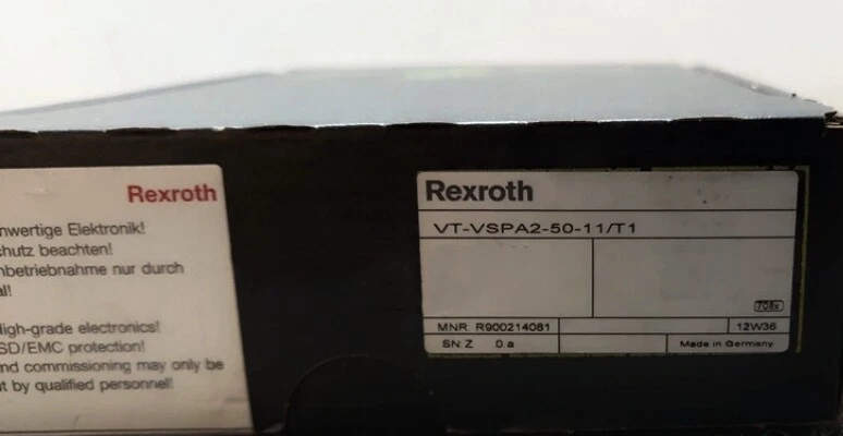 Rexroth Amplifier R900214081 VT-VSPA2-50-10/T1 UPS Shipping - Image 1 of 1