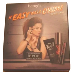 Benefit Cosmetics If Easy Crime She Guilty Deluxe Size 3 Piece Mascara Real Set - Picture 1 of 1