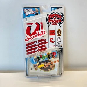 Vintage Tech Deck Fingerboard Chocolate Devine Calloway Tattoo Sticker Pack New - Picture 1 of 3