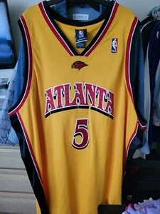 Authentic NBA Atlanta Hawks #5 Josh Smith Men’s Basketball Jersey Reebok size 56 - Picture 1 of 4