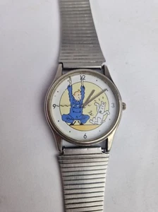 Vintage Tintin Milou Ship Watch LTD Edition Working Citime Herge 90s - Picture 1 of 5