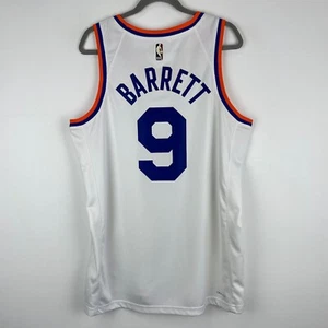 RJ BARRETT New York Knicks 75th Anni NBA Nike Basketball Jersey Size 48 Large - Picture 1 of 13