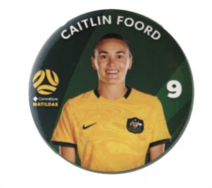 Football Australia Matildas Caitlin Foord Player Badge Photo Image - Picture 1 of 3