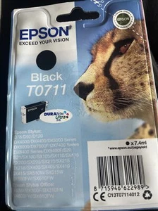 Epson Original T0711 Black Ink Cartridge 🔥BRAND NEW & SEALED🔥 EXP JUNE 2023 - Picture 1 of 1