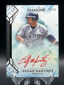 Autógrafo Edgar Martinez 2020 Topps Diamond Icons tinta roja/25 automático HOF Mariners - Imagen 1 de 2
