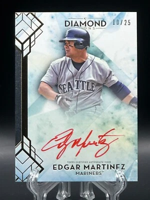 Edgar Martinez 2020 Topps Diamond Icons Red Ink Autograph /25 Auto HOF Mariners - Image 1 of 2