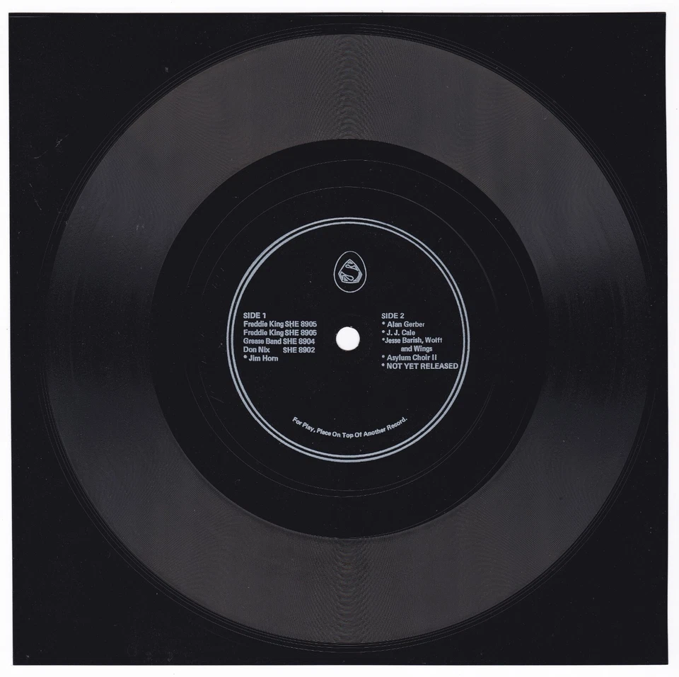 Freddie King SHE 8905 Asylum Record 1971 Pre-Release Promo Flexi-Disc Soundsheet - Image 1 of 1