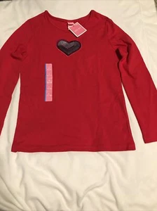 Girls red long sleeve t shirt size L (10-12) - Picture 1 of 8