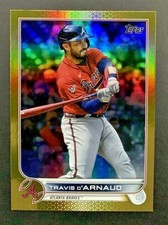 2022 Topps Series 1 - Travis d'Arnaud #4 Atlanta Braves - Gold Foil