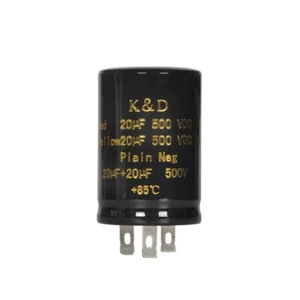 Condensador de lata electrolítica 20+20uf 20uf+20uf 500V para amplificador de tubo de guitarra audio hágalo usted mismo - Imagen 1 de 6
