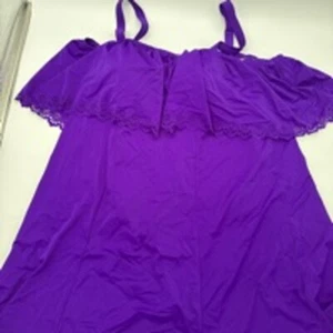 SWIMSUITS FOR ALL Swimsuit Dress Size 16 Purple - Picture 1 of 5