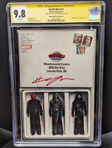 Darth Maul #1 CGC 9.8 SS Hayden Christensen Wonderworld Variant - Picture 1 of 2